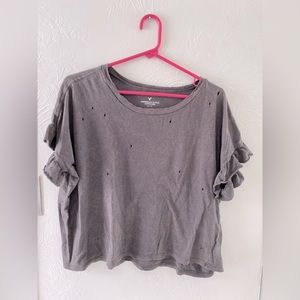 American Eagle distressed top